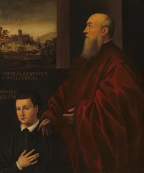 Andrea Renier y su hijo Daniele, c. 1560-1566