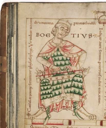 Anicio Manlio Severino Boecio De: De institutione musica por Boecio, siglo XII