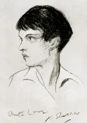 Anita Loos 1888-1981, guionista, dramaturga y autora estadounidense, principios del siglo XX