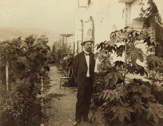 Anton Chéjov, autor ruso, Yalta, Crimea, Rusia, c. 1900