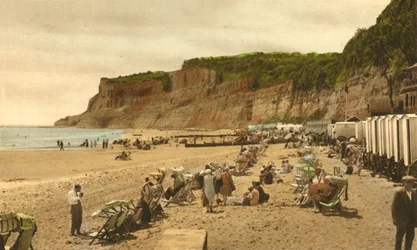 Playa y acantilados de Appley, Shanklin, I.W., 1933