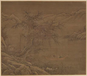Acercándose a la orilla de invierno, dinastía Ming, 1368-1644