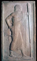 Relieve romano arcaico de Apolo