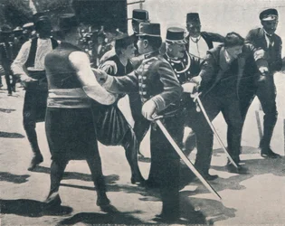 Arresto de Gavrilo Princip, asesino del archiduque Francisco Fernando, 1914