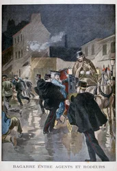 Arrestado por la policía, París, 1900