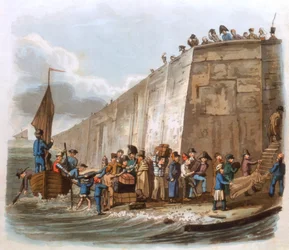 Llegada a Calais, 1816
