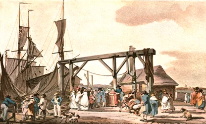 Llegada del Hoy a Margate, 1808, c1900