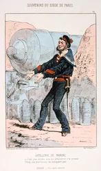 Artillería de Marina, Sitio de París, Guerra Franco-Prusiana, 1870-1871