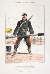 Artillería de la Guardia Nacional, sitio de París, 1870-1871