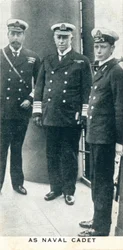 Como cadete naval, 1912 1937