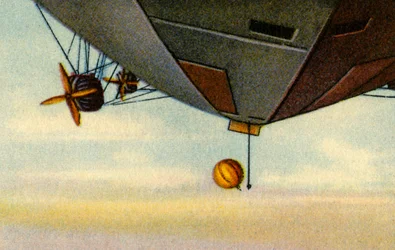Ascenso del zepelín, expedición ártica, 1932
