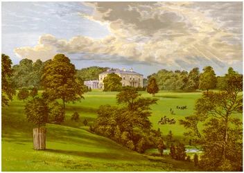 Ashcombe Park, Staffordshire, hogar de la familia Sneyd, c1880