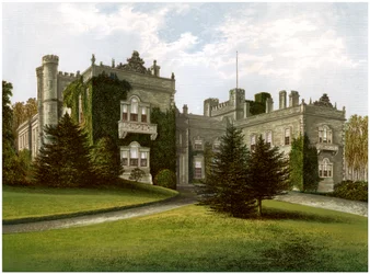 Aske Hall, Yorkshire, hogar del Conde de Zetland, c1880