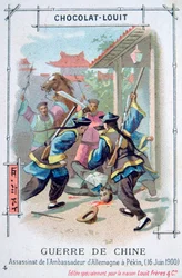 Asesinato del embajador alemán en Pekín, Rebelión de los Bóxers, China, 16 de junio de 1900