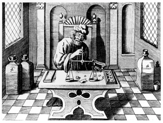 Ensayador probando muestras de oro y plata, 1683