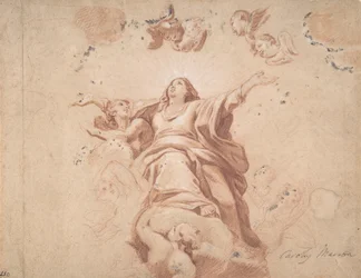 Asunción de la Virgen después de Carlo Maratta, siglo XVII