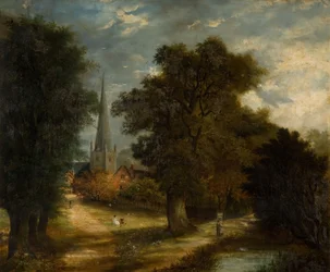 Iglesia y pueblo de Aston, [sin fecha] Ahora Aston, Birmingham