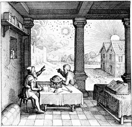 Astrólogos preparando un horóscopo, 1617-1619