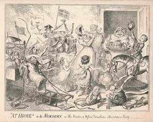 En casa en la guardería, o La fiesta de Navidad de los maestros y señoritas Dos Zapatos, 1835