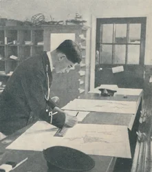 En el Colegio Naval Real, Dartmouth, 1936