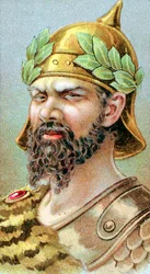 Atila c406-453 Rey de los Hunos desde 434, siglo XIX