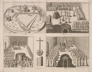Audiencia con el Zar ruso, Moscú. Publicado por Jacob Ulfeldt, 1578