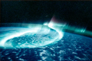 Aurora Boreal vista desde el espacio