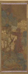 Follaje otoñal en un desfiladero de montaña, dinastía Ming, 1368-1644