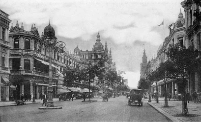 Avenida Rio Branco, Río de Janeiro, Brasil, principios del siglo XX