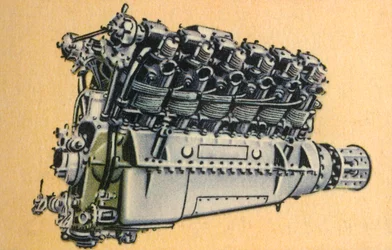 Motor de avión BMW VIIa, años 1920, 1932