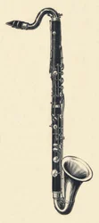 Clarinete bajo en si bemol, 1895