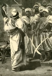 Bagaeus entregando sus mensajes a la Guardia Persa, 1890