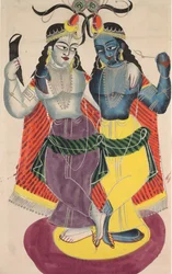 Balarama y Krishna, 1800s