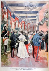 Baile celebrando un siglo de la escuela politécnica, Trocadero, París, 1894