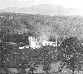 Castillo de Balmoral en la época de Victoria, 1901