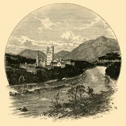 Castillo de Balmoral, desde el Camino, 1898