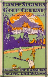 Campo de golf de Banff Springs, tarjeta de puntuación, c1925