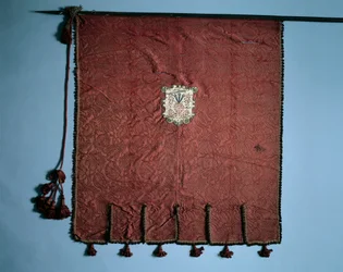 Estandarte con medallones de la Pasión de Cristo, 1700s