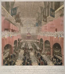 Banquete en el Guildhall, Ciudad de Londres, 1814-1815