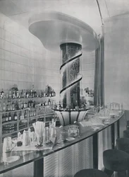 Bar para un restaurante de club de jardín, 1942