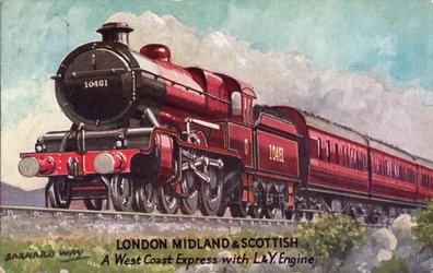 Barnard Way - London Midland & Scottish, un expreso de la costa oeste con motor L&Y, 1933