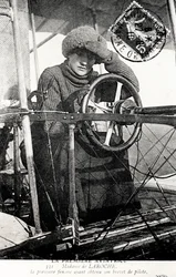 Baronesa Raymonde Delaroche, aviadora francesa, 1909
