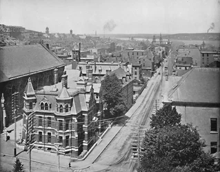 Calle Barrington, Halifax, Nueva Escocia, c. 1897
