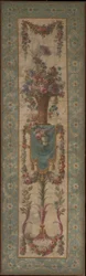 Cesta de flores con guirnaldas