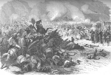 Batalla antes de Magdala, c1880