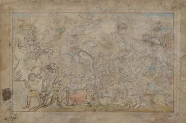 Escena de Batalla de un Devi Mahatmya