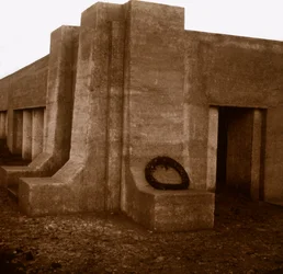 Trinchera de bayonetas, Verdún, norte de Francia, c1916-c1918