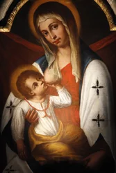 Beata Virgen de las Gracias, la Madonna de San Giuseppe por Benedetto Cottolenzo (finales del siglo XVI), Turín, Italia