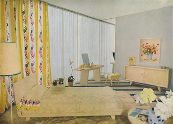 Dormitorio diseñado por Suzanne Guiguichon, 1939
