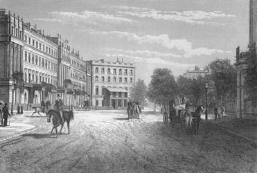 Plaza Belgrave, Westminster, Londres, c1850 1878